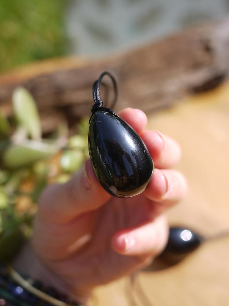 Yoni Eggs, Black Obsidian - Shakti