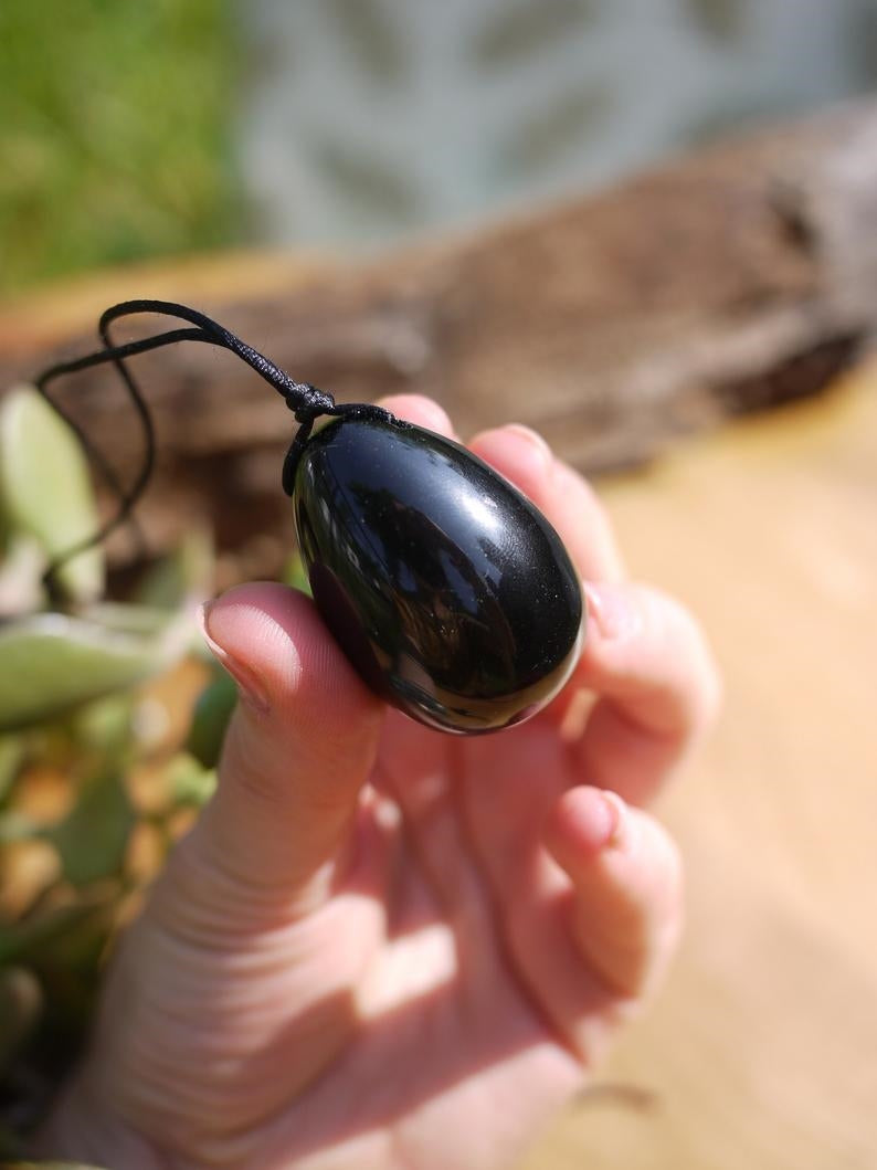 Yoni Eggs, Black Obsidian - Shakti