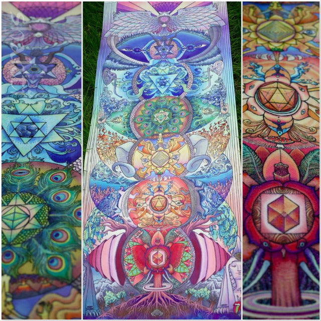 "WAKING LIFE" Yoga Mat By: Danielle Caners - Shakti