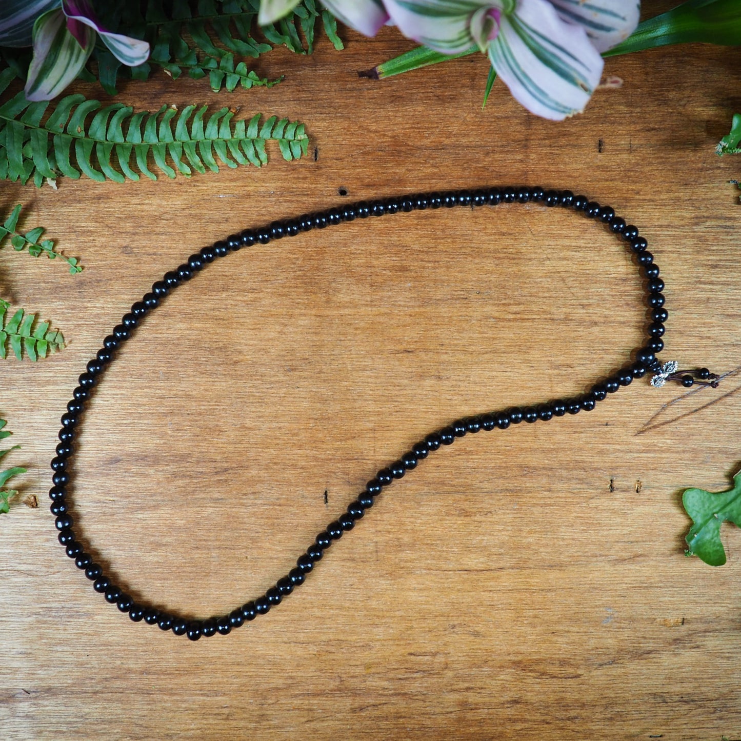 Dyed Wood Mala, Black - Shakti