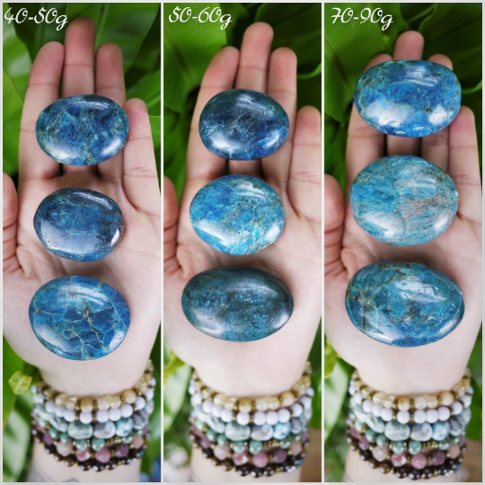 Apatite Palm Stones - Shakti