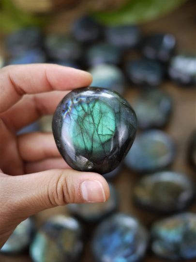 Labradorite Palm Stones - Shakti