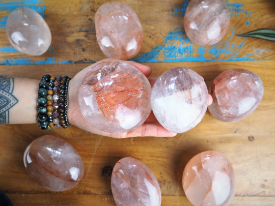 Hematoid Palm Stones - Shakti