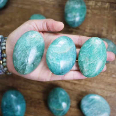 Amazonite Palm Stones - Shakti