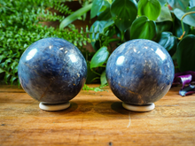 Load image into Gallery viewer, Dumortierite (Blue Quartz) Spheres
