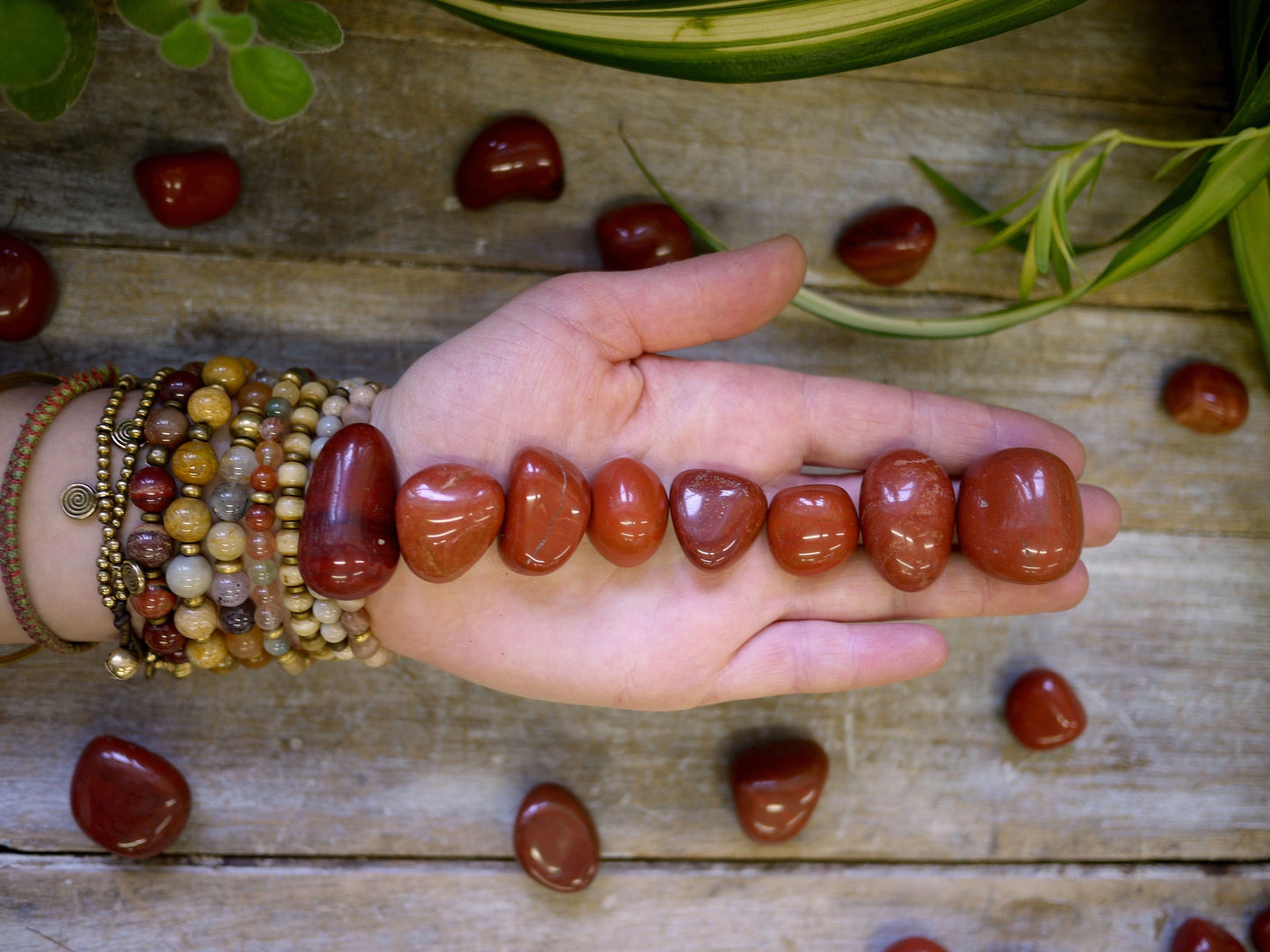Red Jasper Tumble Stones - Shakti