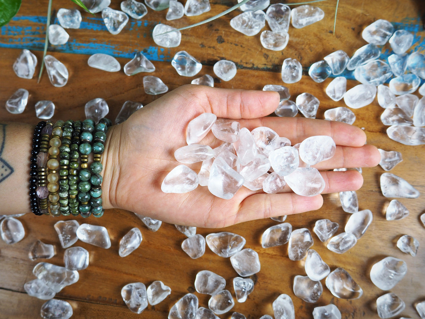 Clear Quartz Tumble Stones - Shakti