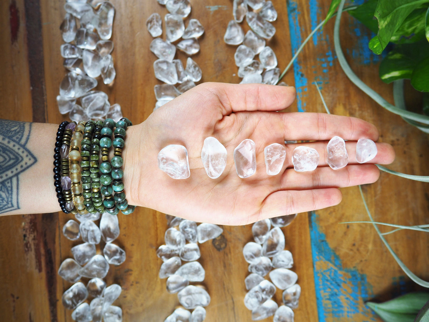 Clear Quartz Tumble Stones - Shakti