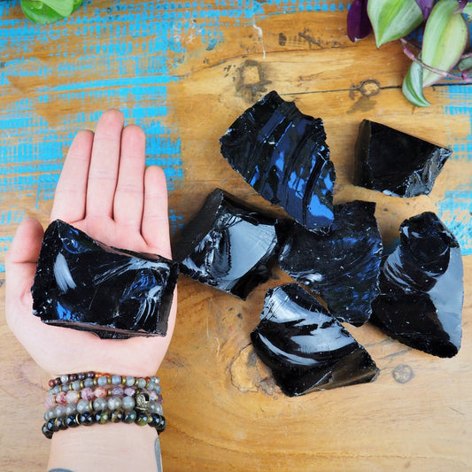 Black Obsidian Chunks - Shakti