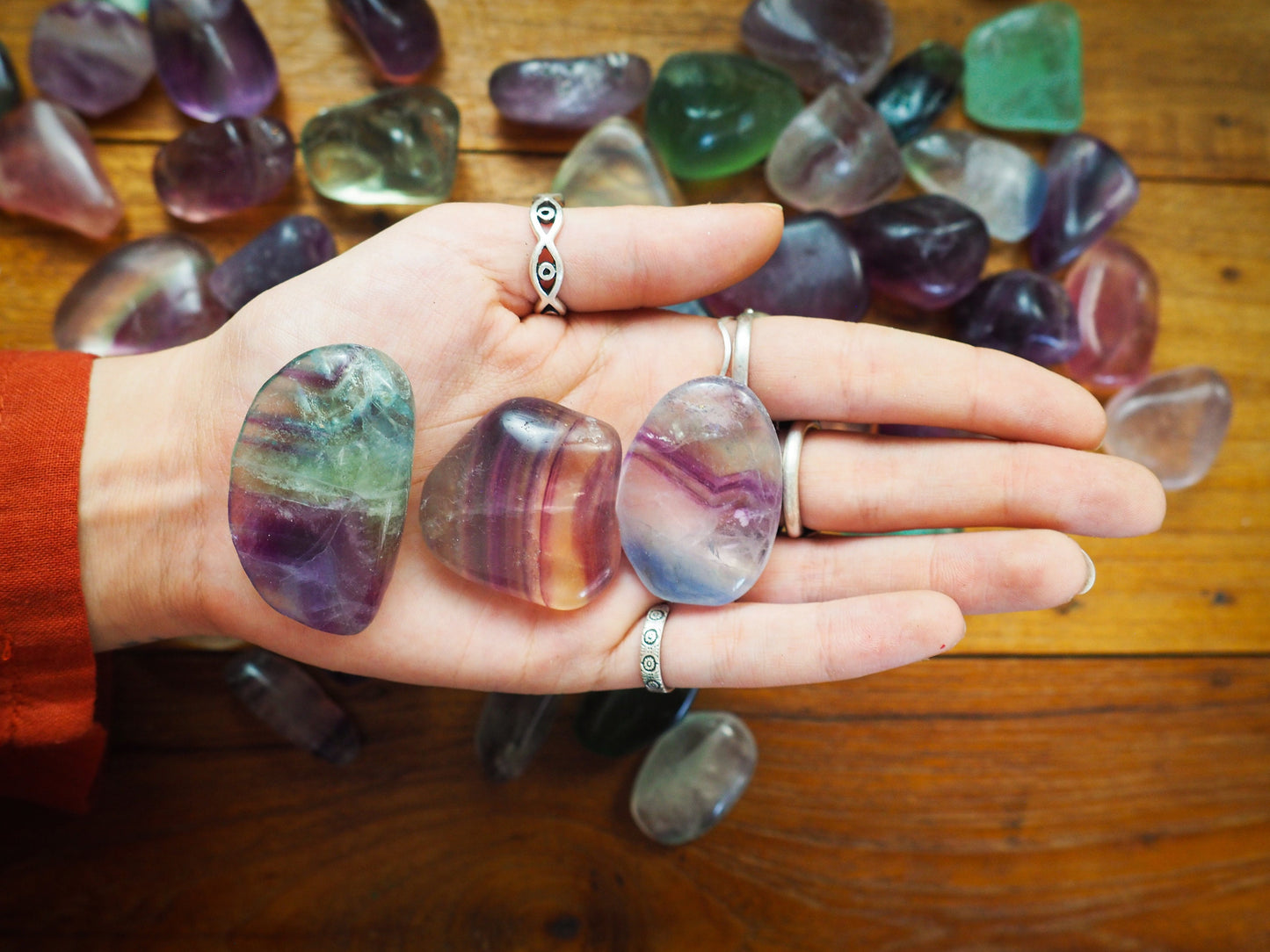 Fluorite Tumble Stones - Shakti