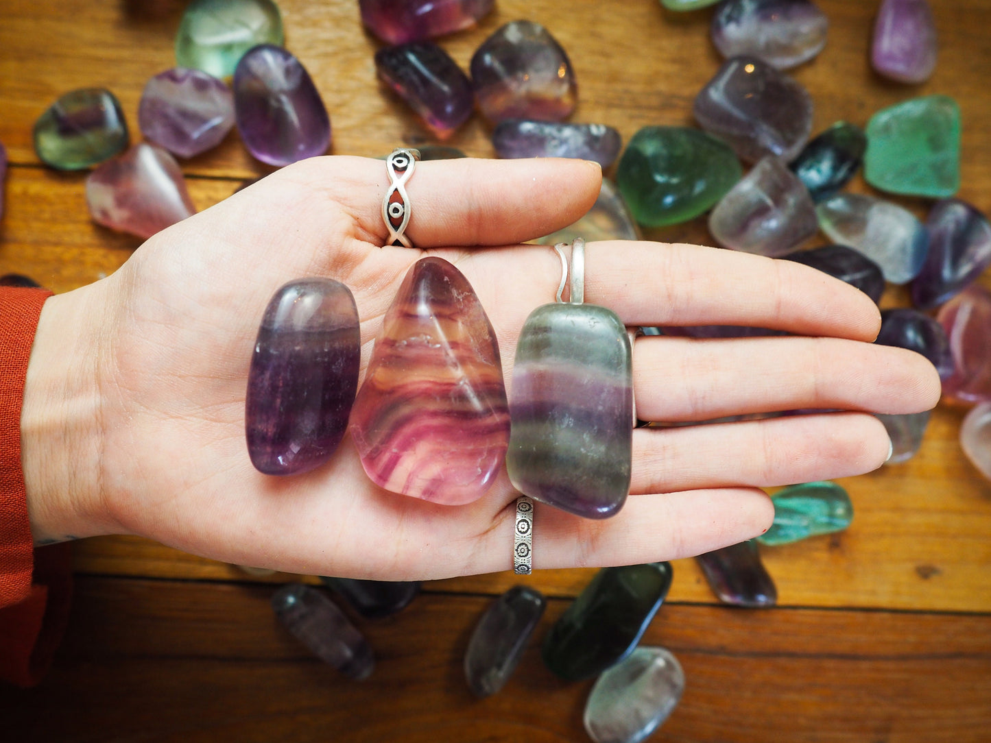 Fluorite Tumble Stones - Shakti