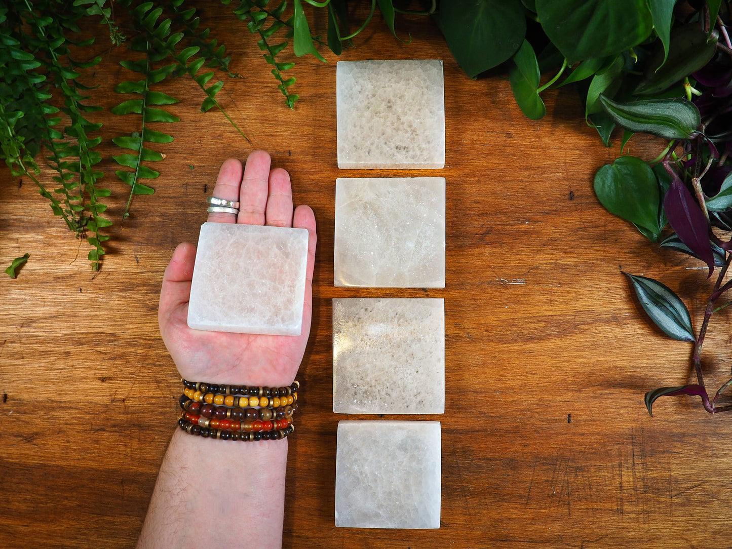 Selenite Slabs, Square - Shakti