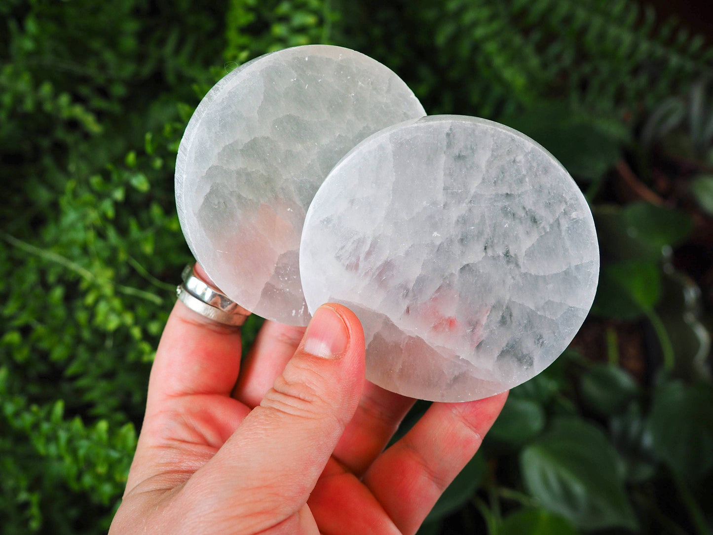 Selenite Slabs, Circular - Shakti