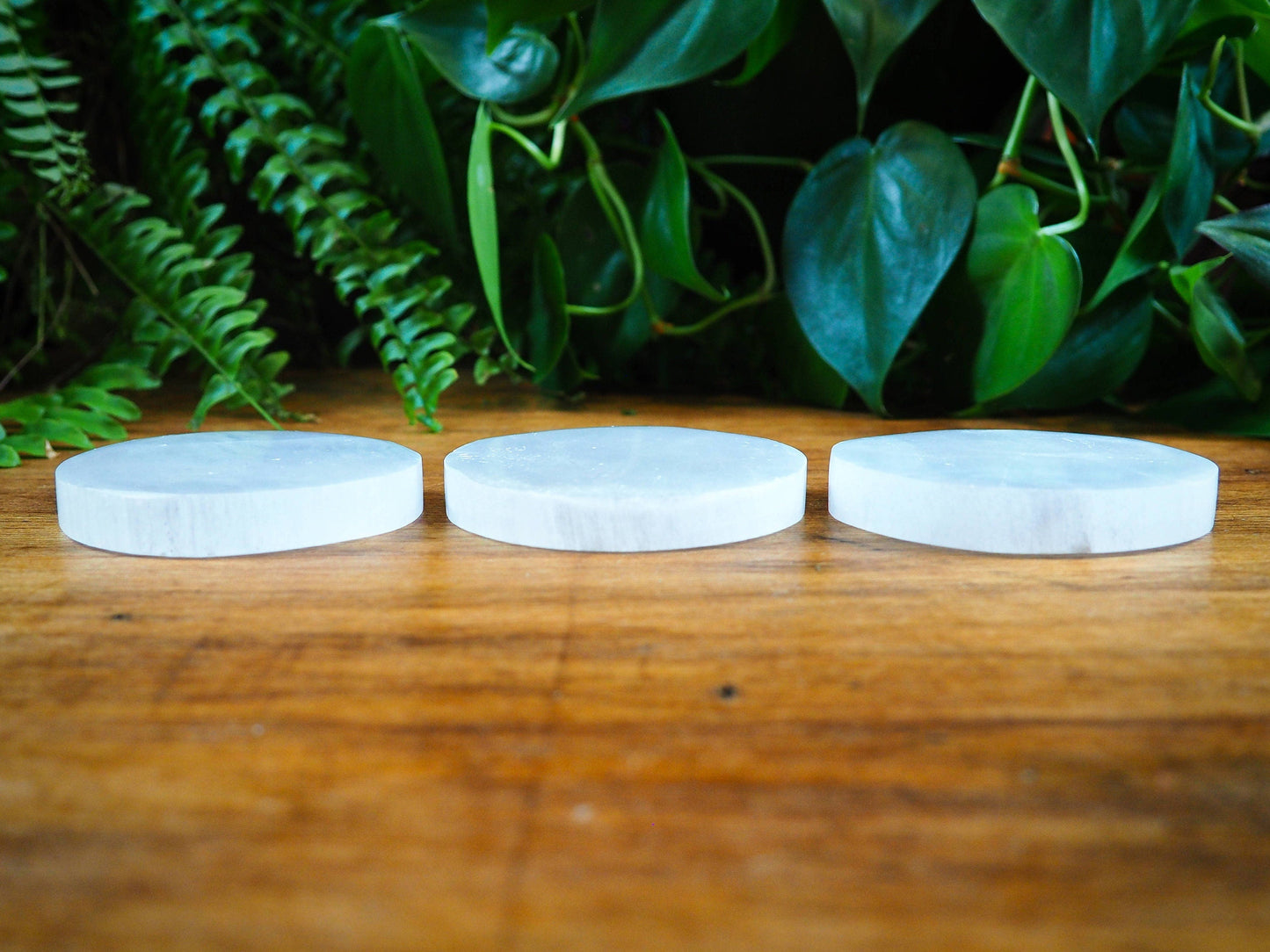 Selenite Slabs, Circular - Shakti