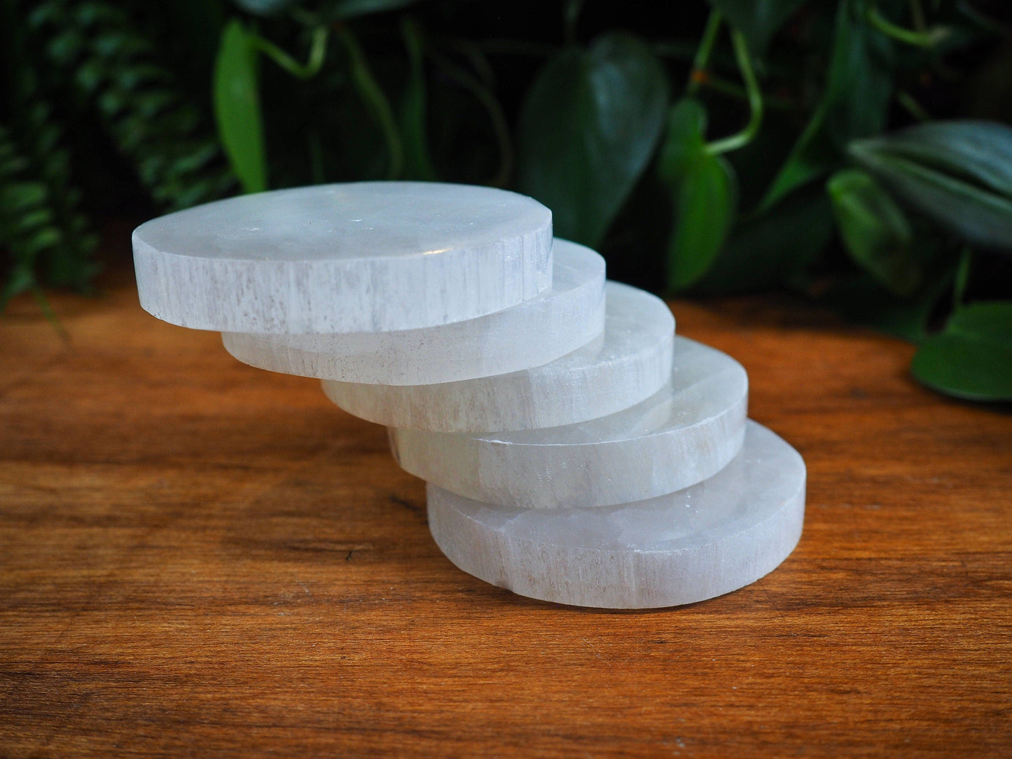 Selenite Slabs, Circular - Shakti