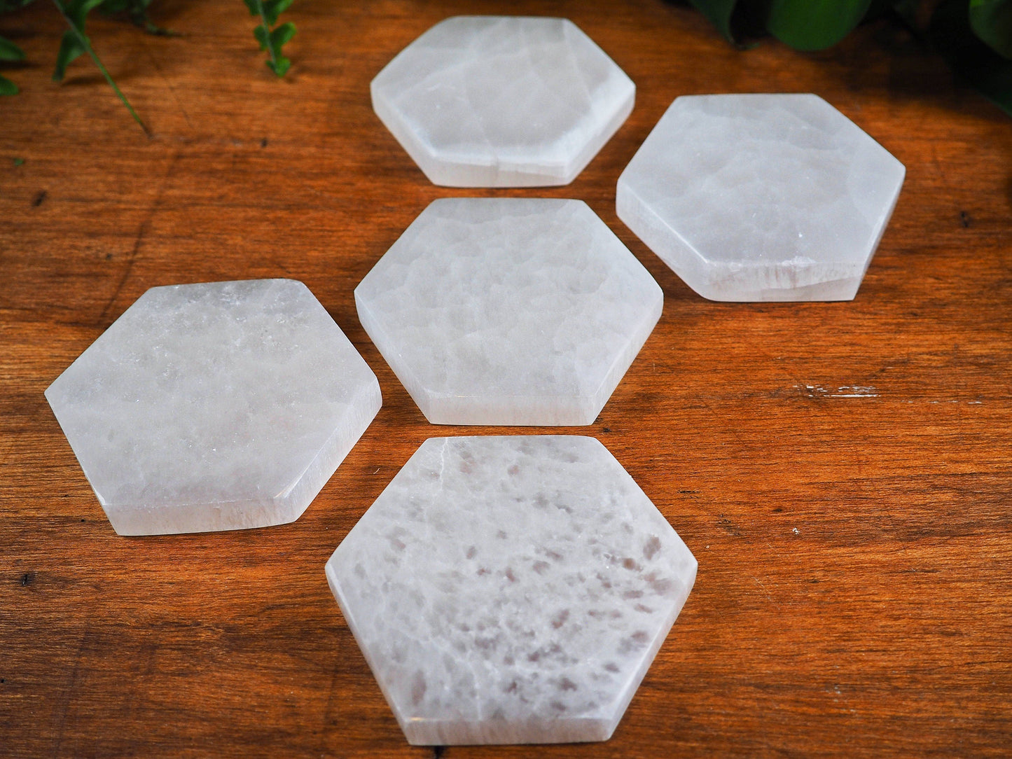 Selenite Slabs, Hexagonal - Shakti