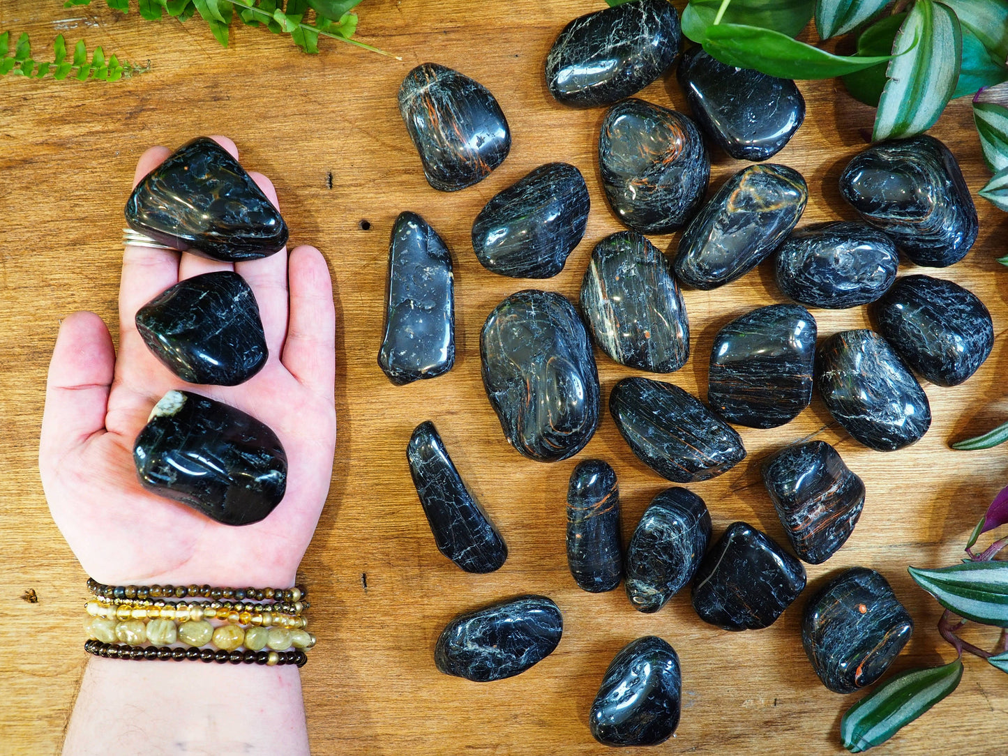 Black Tourmaline Tumble Stones - Shakti