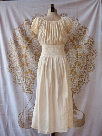 Peruvian Folk Dress, Lace-Up Maxi