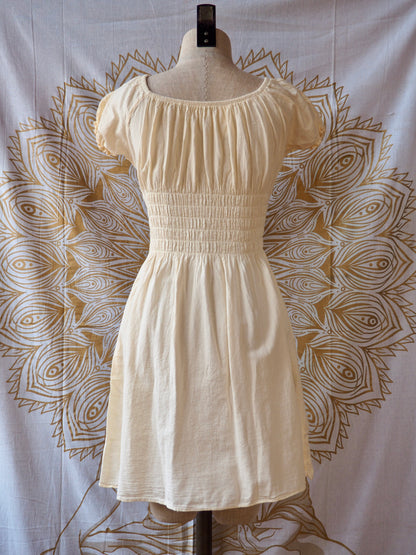 Peruvian Folk Dress, Lace-Up Mini