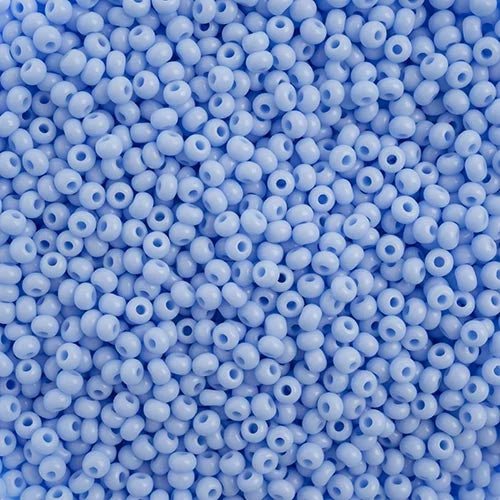 Czech Seed Bead, 10/0 (Opaque Powder Blue) - Shakti