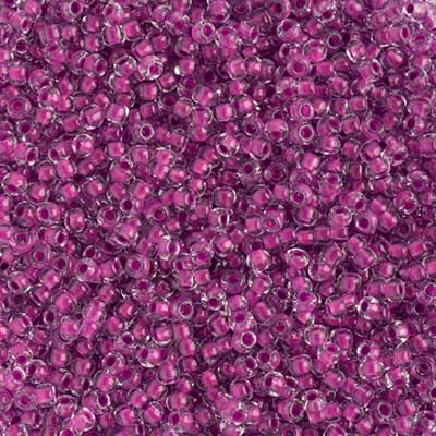 Czech Seed Bead, 10/0 (Crystal C/L Neon Purple) - Shakti