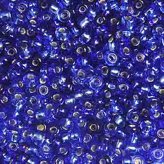 Czech Seed Bead, 10/0 (S/L Mix Blue/Sapphire)