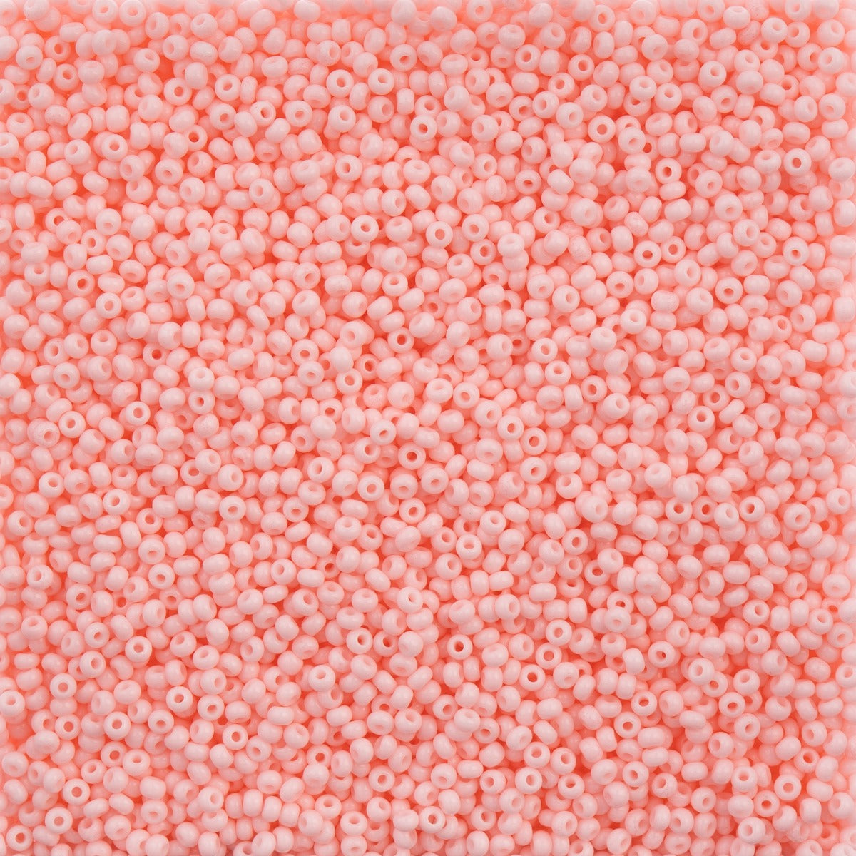 Czech Seed Bead, 10/0 (Chalk Light Pink Solgel)