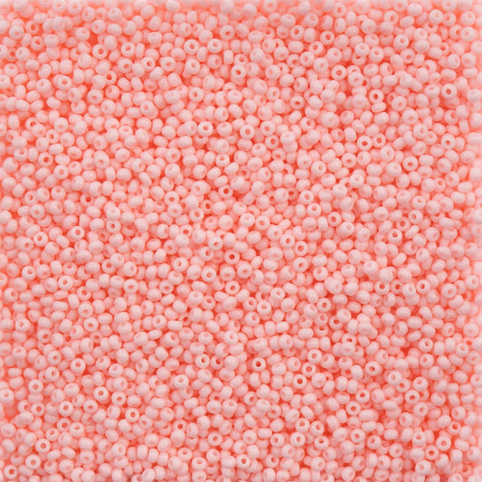 Czech Seed Bead, 10/0 (Chalk Light Pink Solgel)