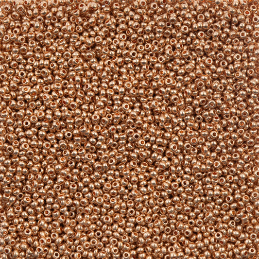 Czech Seed Bead, 10/0 (Metallic Gold Solgel)