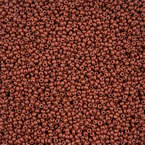 Czech Seed Bead, 10/0 (Permalux Dyed Chalk Brown) - Shakti