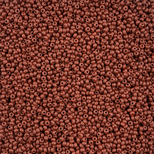 Czech Seed Bead, 10/0 (Permalux Dyed Chalk Brown)