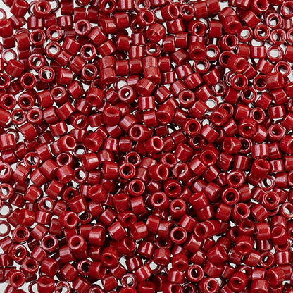 Miyuki Delica Seed Bead, 11/0 (Cranberry Red Dyed)