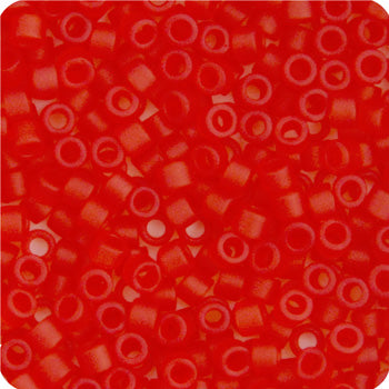 Miyuki Delica Seed Bead, 11/0 (Red Orange Transparent Matte)