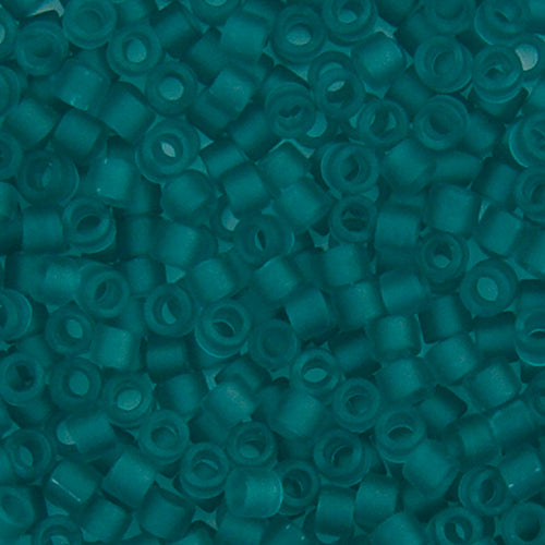 Miyuki Delica Seed Bead, 11/0 (Teal Carribean Transparent Matte)