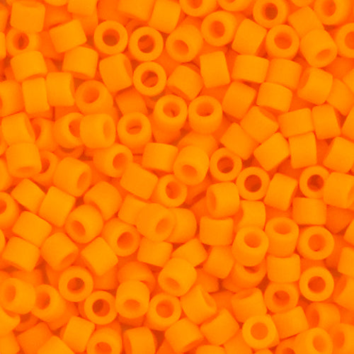 Miyuki Delica Seed Bead, 11/0 (Orange Mandarin Opaque Matte)