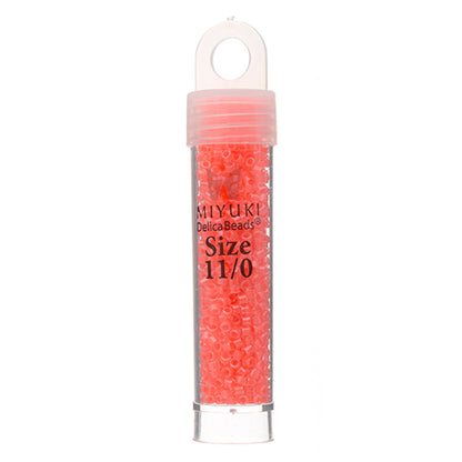 Miyuki Delica Seed Bead, 11/0 (Flamingo Luminous Neon)