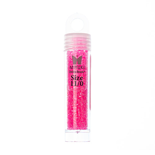 Miyuki Delica Seed Bead, 11/0 (Light Pink Luminous Neon)