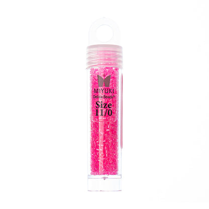 Miyuki Delica Seed Bead, 11/0 (Light Pink Luminous Neon)
