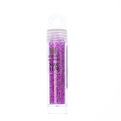 Miyuki Delica Seed Bead, 11/0 (Plum Crazy Luminous Neon)