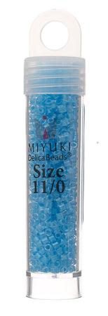 Miyuki Delica Seed Bead, 11/0 (Ocean Blue Luminous Neon)