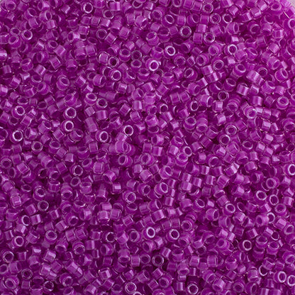Miyuki Delica Seed Bead, 11/0 (Plum Crazy Luminous Neon)