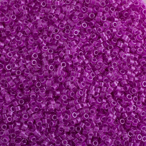 Miyuki Delica Seed Bead, 11/0 (Plum Crazy Luminous Neon)