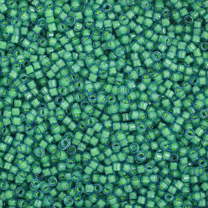 Miyuki Delica Seed Bead, 11/0 (Light Turquoise Luminous Neon)