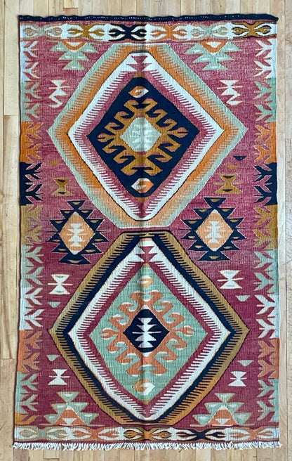 Turkish Rugs - Nomadic Toros Mountain Kilim Anamur Village
