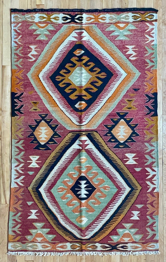 Turkish Rugs - Nomadic Toros Mountain Kilim Anamur Village