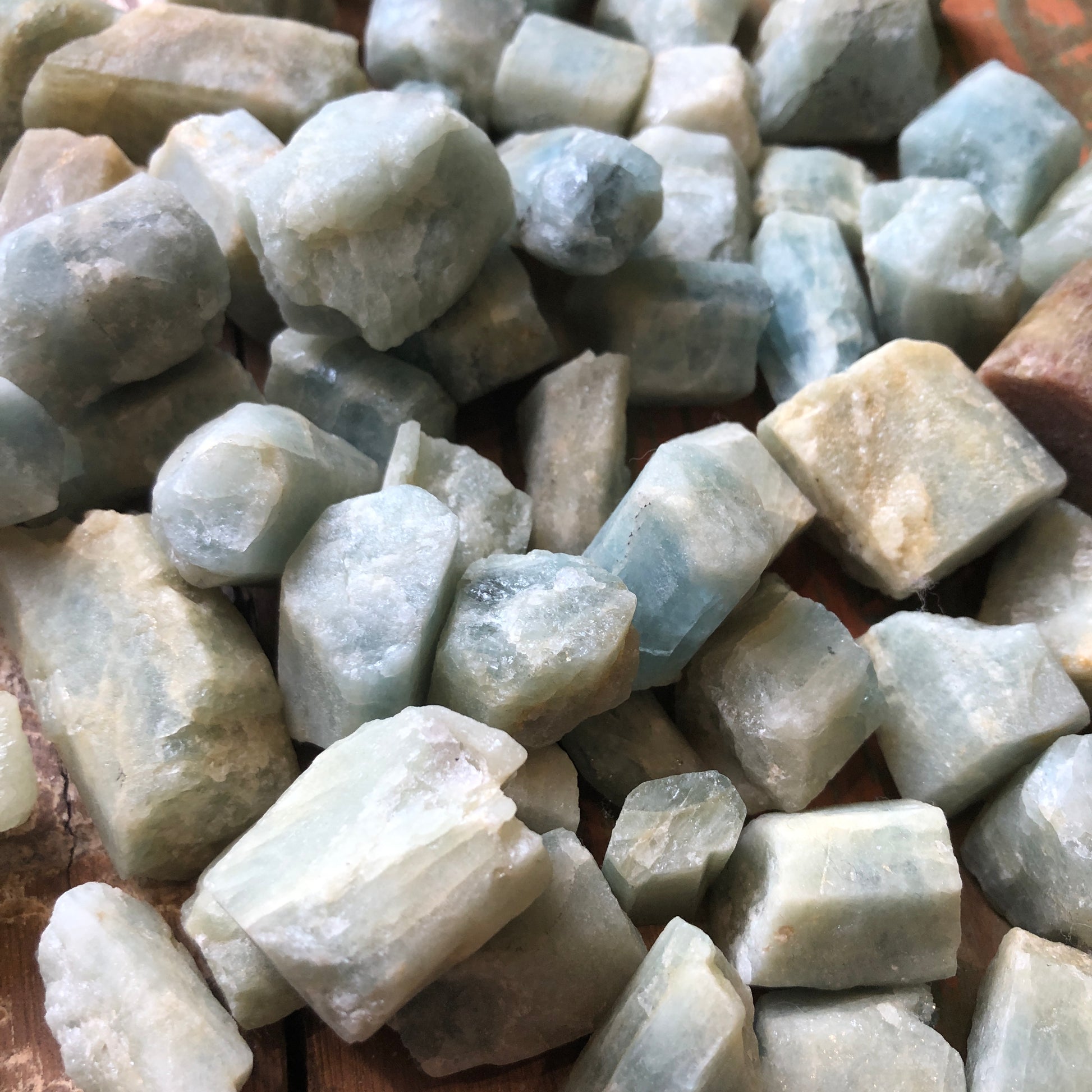 Aquamarine, Raw Cylinder - Shakti