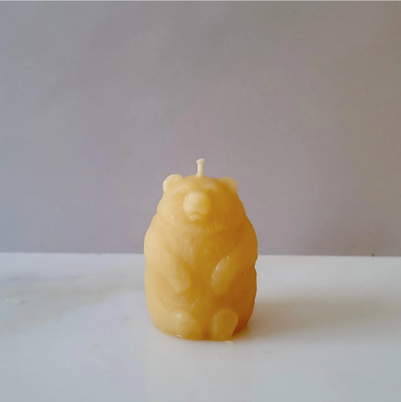 Barletta Beeswax Candle - Bear