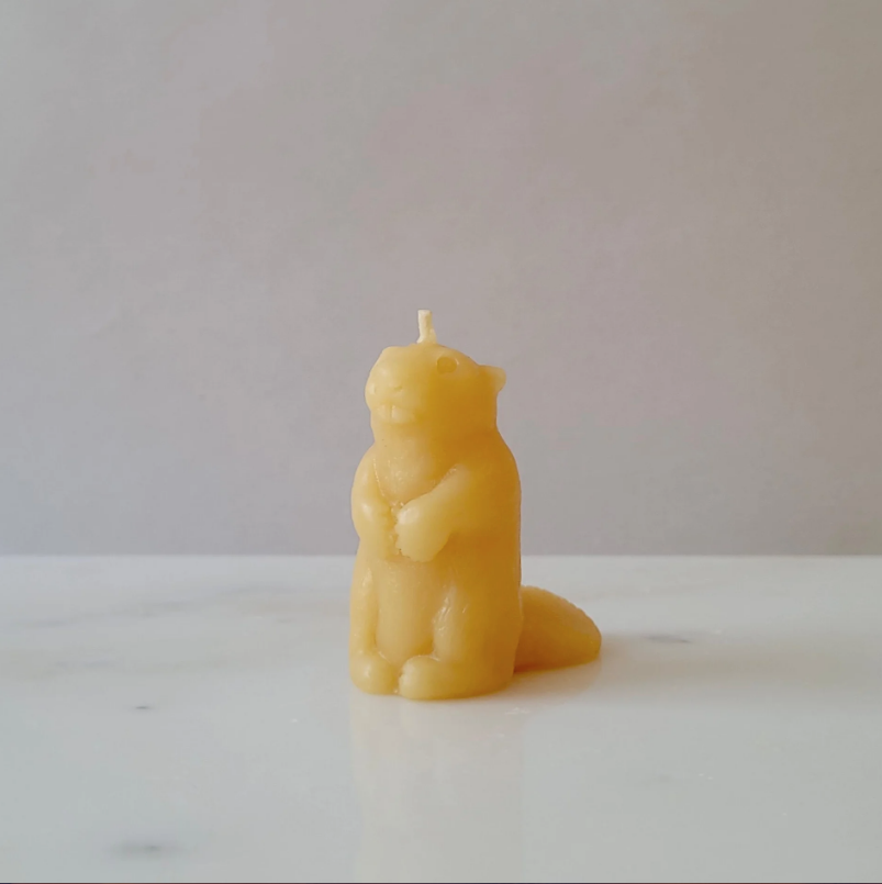 Barletta Beeswax Candle - Beaver