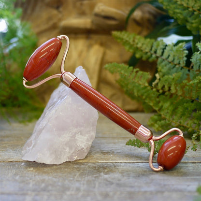 Crystal Face Roller - Red Jasper - Shakti