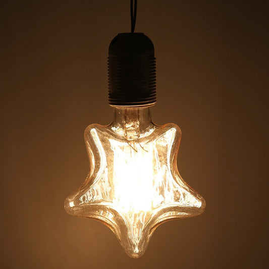 LED Filament Lamp + Cord, Star